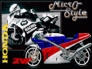 RVF Honda title screen for Amiga